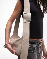 Charlie leather crossbody bag in camel - CAMEL